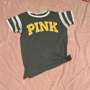 Heather Gray PINK Jersey Shirt